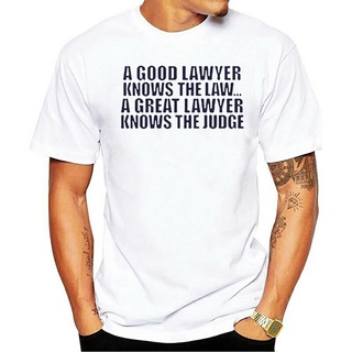 เสื้อยืดแขนสั้น พิมพ์ลาย Good Lawyer Knows The Judge คุณภาพสูง แฟชั่นสําหรับผู้หญิง