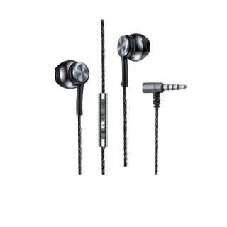 [รับโค๊ดลด 50% ฟรีทันที] Vivan รุ่น Q12 Earphone หูฟัง หูฟังมือถือกึ่งอินเอีย 3.5mm ข้องอ 90 องศา แบบสายถัก ของแท้ 100% รับประกัน 1 ปี