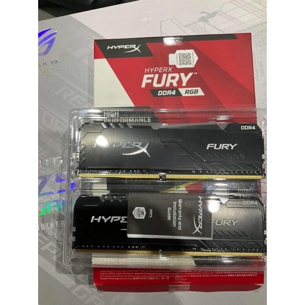 RAM (แรม) DDR4 BUS3600 16GB (8GBX2) Kingston HyperX FURY RGB มือสอง