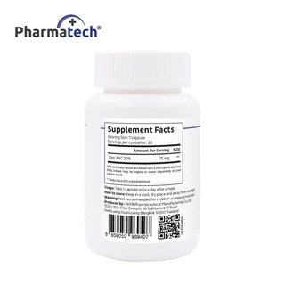 [แพ็ค 3 ขวด] ซิงค์ ฟาร์มาเทค Zinc Pharmatech แร่ธาตุสังกะสี Zinc AAC ให้ ซิงค์ 15 mg. สูงสุดที่ อย.อนุญาต วิตามินซิงค์