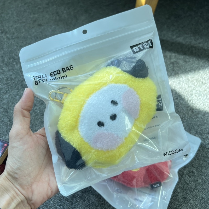 [BT21] CHIMMY พร้อมส่ง BT21 Minini DOLL ECO BAG SHOPPING BAG POUCH OFFICIAL