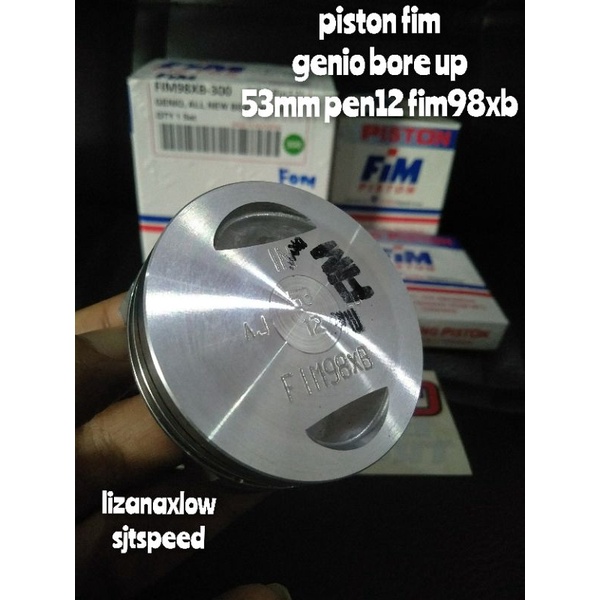ลูกสูบ fim genio bore up 50.5 51 51.5 52 52.5 53 mm pen12 fim98xb
