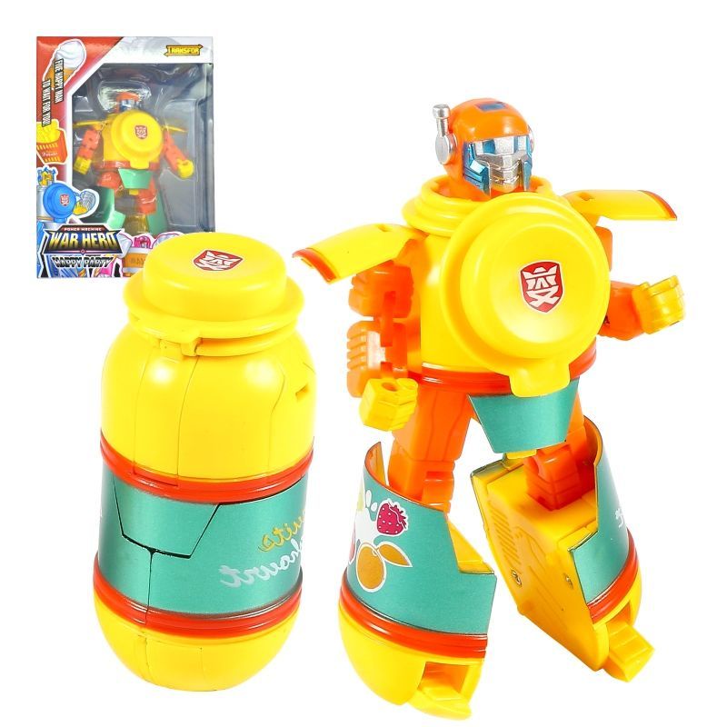 Puzzle Transformers Robot Burger Fries Yogurt Cake Ice Cream Boy ...