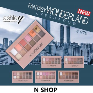 พาเลท อายแชโดว์เนื้อแมท 12เฉดสี แอชลีย์  ASHLEY FANTASY WONDERLAND 12 EYESHADOW A-272