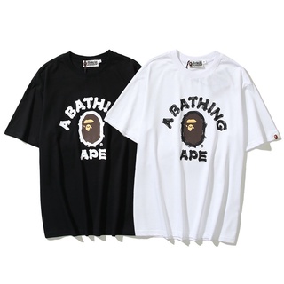 เสื้อยืดแขนสั้นลําลอง ผ้าฝ้าย พิมพ์ลาย Little Ape Brush แฟชั่นสตรีท แฟชั่นสําหรับผู้ชาย และผู้หญิง