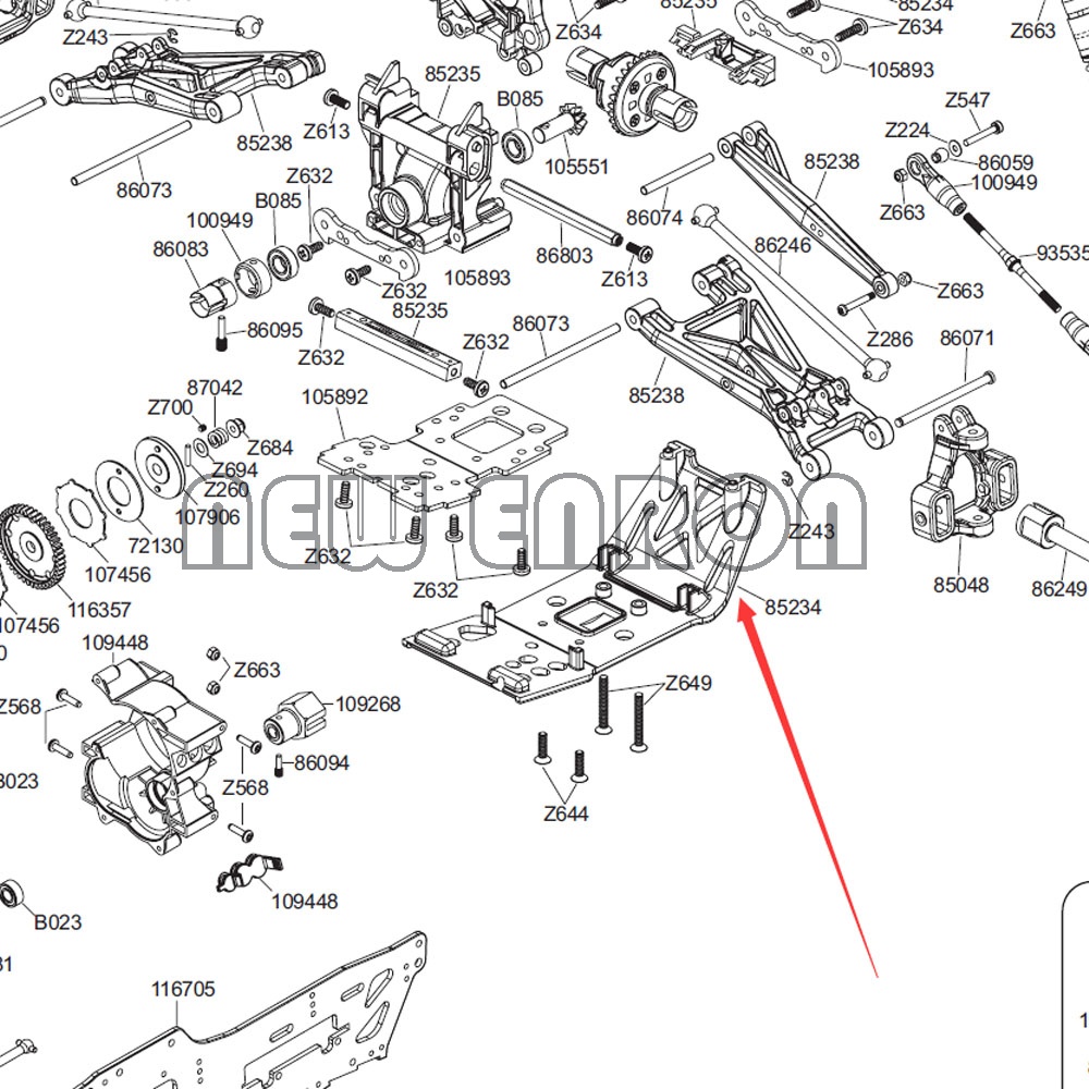 เปลี่ยน 85234 2 ชิ้นสแตนเลสด้านหน้าด้านหลังด้านล่างแผ่นกันลื่นสำหรับรถ RC 1/8 HPI Savage Flux HP XL 4.6 5.9 4.1 25 2359 ราคา ถูกที่สุด ดีลบีเคเค แกลเลอรีภาพที่ 7