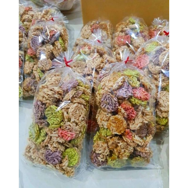 ข้าวแต๋นน้ำแตงโม ขนาด100-150 กรัม 🥰ทำสดใหม่ทุกวัน🥰มีราคาส่ง