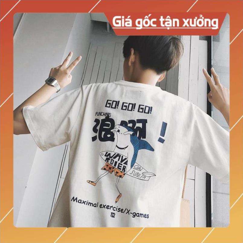 FRS เสื้อยืดครึ่งแขน Unisex BABY SHARK เสื้อยืด