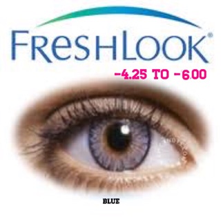 SHOP120 ลด120฿Freshlook Blueรายวันแพ็ค5คู่ ค่าสายตา-4.25ถึง-6.00