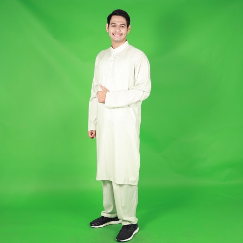 ชุดปากีชายพร้อมกางเกง ผ้าคอตตอน รุ่นPAA08
