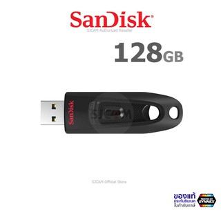 SanDisk Flash Drive Ultra USB 3.0 128GB อ่าน 130MB/s (SDCZ48_128G_U46) เมมโมรี่ การ์ด แซนดิส แฟลซไดร์ฟ ประกัน Synnex 5ปี