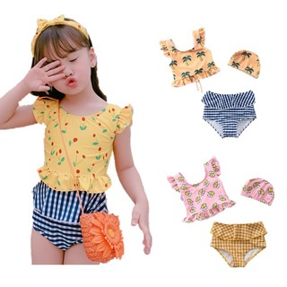 🔥พร้อมส่ง🔥 ชุดว่ายน้ำเด็กผู้หญิง ชุดว่ายน้ำทูพีช สำหรับเด็กเ…