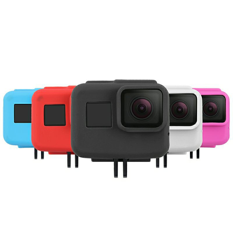 เคสซิลิโคนนิ่มคลุมเคสกล้องGopro hero 5 6 7เคสซิลิโคนครอบเฟมดำ