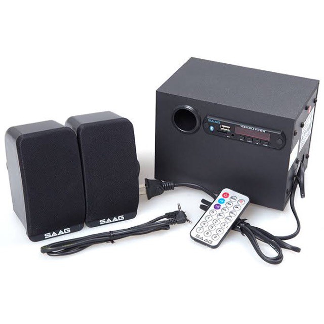 SAAG Micro 2.1BT 800w Bluetooth Speaker ลำโพง ระบบ 2.1 (Black)