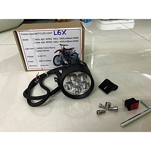 L6X สปอตไลท์พร้อมสวิตช์รวม - Vindecal BD