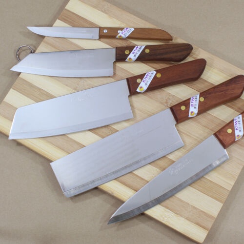 KIWI Brand มีดทำครัวอเนกประสงค์ Stainless steel ชั้นดี ด้ามไม้