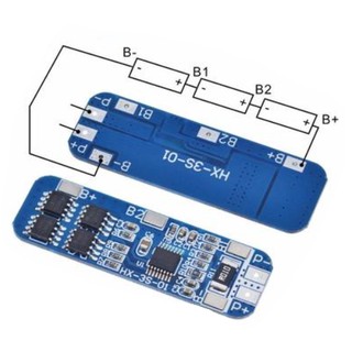 TZT 3S 12V 18650 10A BMS ถ่านชาร์จ Li-Ion LiThiuM แบตเตอรี่ ProT