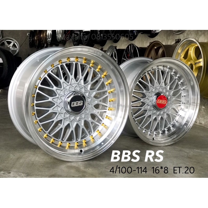 4วง / BBS RS ขอบ16 4/100-114 กว้าง8 ออฟ20