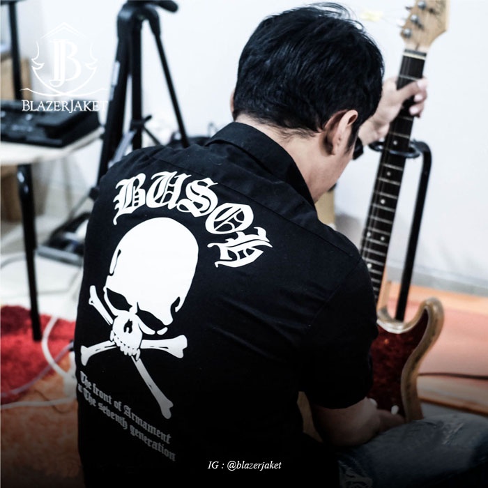 เสื้อเชิ้ต ลาย KEMEJA CROWS ZERO สําหรับผู้ชาย A30