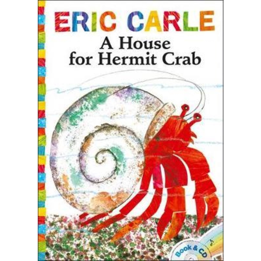 A House for Hermit Crab : หนังสือและซีดีโดย Eric Carle (ฉบับสหรัฐอเมริกาปกอ่อน)
