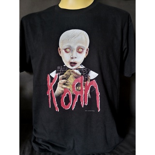 เสื้อยืดแฟชั่น เสื้อวงนำเข้า Korn See You on the Other Side Nu Metal Limp Bizkit Papa Roach P.O.D. Linkin Park Style Vin