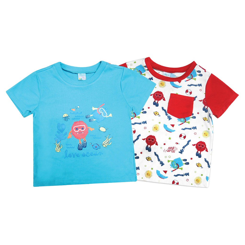 Grace Kids ชุดเด็ก เสื้อยืด เด็กอ่อน เสื้อแขนสั้น เสื้อผ้าเด็ก ใส่สบาย อายุ 3-12 เดือน