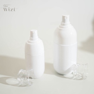 the wizt : ขวดปั้ม ขวดสเปรย์ ทรงอิปซ่า ขวดสีขาว มีฝาใส ขนาด 50ml และ 100ml ☁️