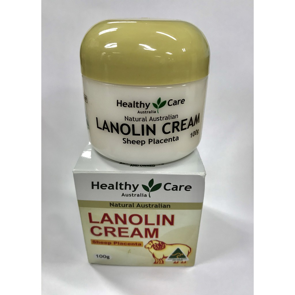 ครีมรกแกะ Healthy Care Lanolin Cream With Sheep Placenta 100 G. ครีมบำรุงผิวหน้า ผสมรกแกะ จากออสเตรเลีย