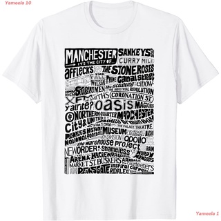 เสื้อยืดผ้าฝ้ายพิมพ์ลายแฟชั่นManchester ... Its The City Of ... Typographical T-shirt ไโอเอซิส วงร็อค เสื้อพิมพ์ลาย แนว