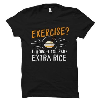 ถูกสุดๆGILDAN เสื้อยืด พิมพ์ลาย I Thought You Said Extra Rice สําหรับผู้ชาย และผู้หญิงรหัสเต็ม