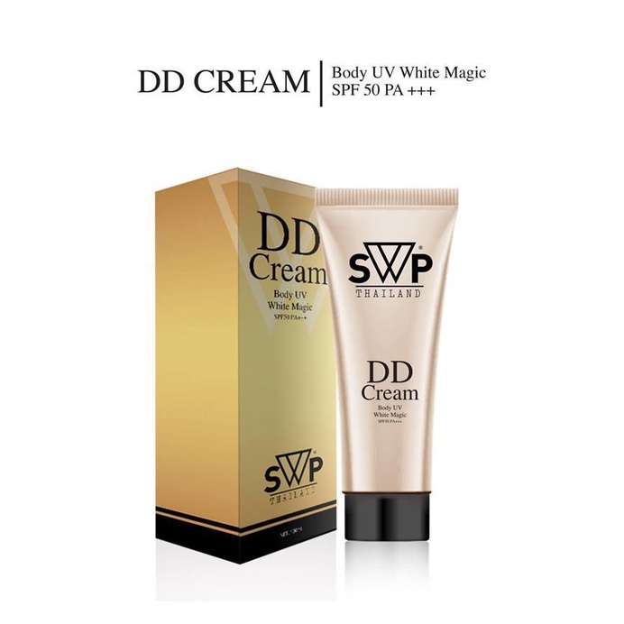 ◙✐SWP Beauty House DD Cream UV White Magic Peach ดีดี ครีม 100g (1กล่อง) สีชมพู สำหรับผิวคล้ำ/ทุกสีผ