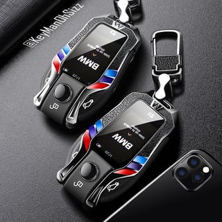 เคสโลหะรีโมทรถบีเอ็มดับเบิ้ลยู  BMW LCD Screen Full Package 2021 M Per BMW Key Case 7 Series 740 , 6 Series GT