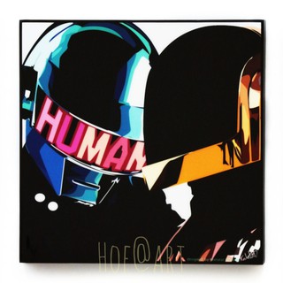 Daft Punk #1 ดาฟท์ พังค์ DJ เพลง อิเล็กทรอนิคส์ EDM รูปภาพ​ติดผนัง pop art กรอบรูป แต่งบ้าน ของขวัญ รูปภาพ