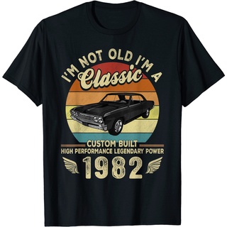 เสื้อยืด พิมพ์ลาย IM Not Old Me Classic Vintage 1982 40Th Birthday แฟชั่นฤดูร้อน สําหรับผู้ชาย