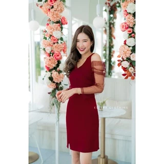 เดรสออกงาน DR037-5 Vee Party Dress
