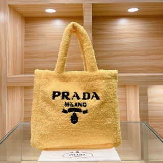 กระเป๋าแบรนด์เนม-Prada-กระเป๋าผู้หญิง/กระเป๋าถือ/ของแท้100%พร้อมส่งช็อตจริง [ส่งฟรี] เทรนด์แฟชั่นหวานใหม่