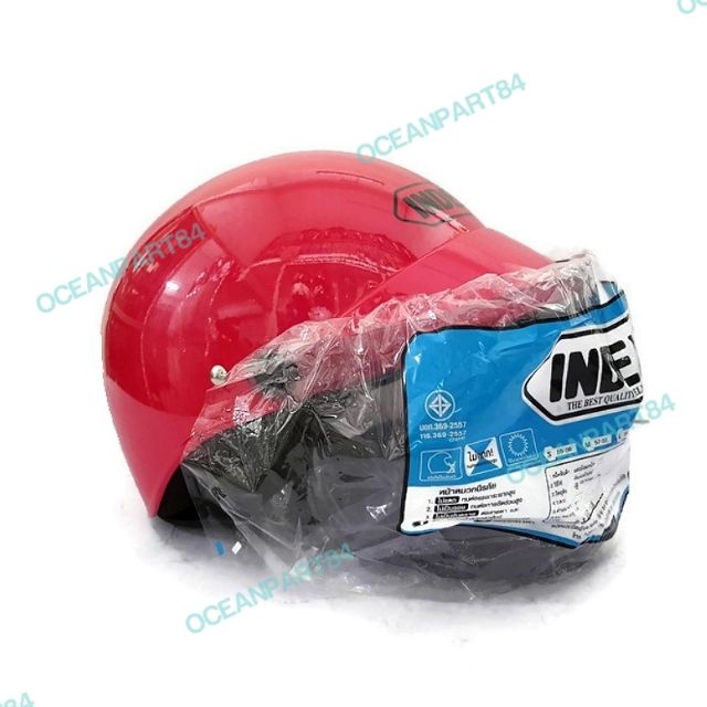 หมวกกันน็อคครึ่งใบ เลดี้ index สีชมพู