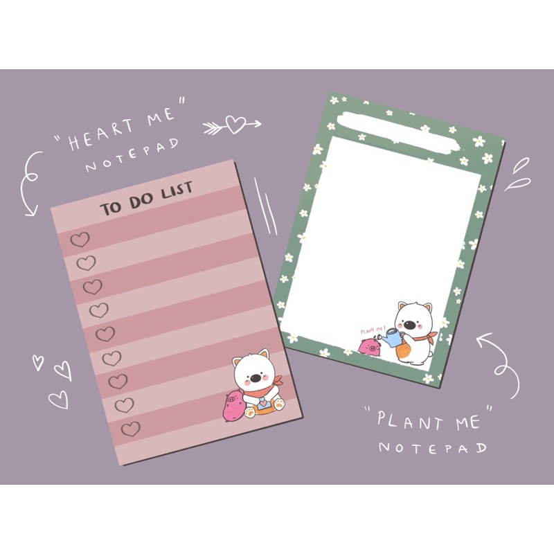 กระดาษโน้ต Notepad แบบไม่มีกาว ขนาด 7 x 10 ซม.