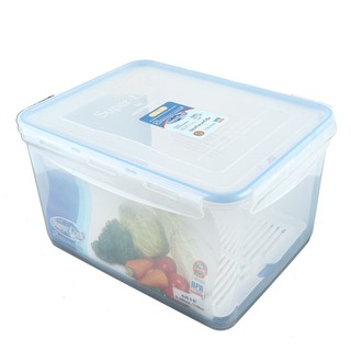 กล่องอาหารเหลี่ยม MICRON SUPER LOCK 8.4 ลิตร  FOOD CONTAINER SUPER LOCK MICRON 8.4L CLEAR