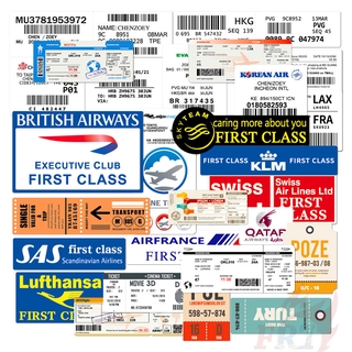 ❉ Airlines Flight Series 03 - Airline Company Tickets Air Boarding Pass Tickets สติ๊กเกอร์ ❉ 30Pcs/Set DIY Fashion Luggage Laptop Skateboard Doodle Decals สติ๊กเกอร์