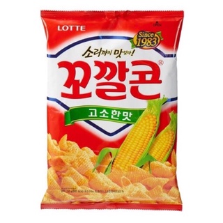  Lotte ขนมข้าวโพดอบกรอบ 꼬깔콘