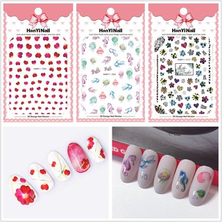 Nail Sticker Nail สติ๊กเกอร์ติดเล็บ 3D แกะแล้วแปะได้เลย มีบริการเก็บเงินปลายทาง