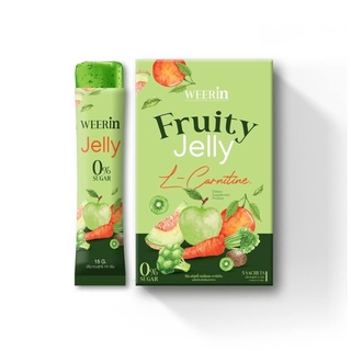 (5ซอง) Weerin Fruity Jelly L-Carnitine ผลิตภัณฑ์เสริมอาหาร ฟรุตตี้เจลลี่ แอล-คาร์นิทีน