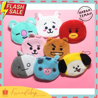 กระเป๋าสตางค์ กระเป๋าใส่เหรียญ MOTIF BT21 สําหรับผู้หญิง