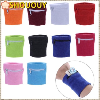 SHOUHOU Wrist Purse Bag With Zipper Running Travel Bike Safe Sports Bag For Running Gym