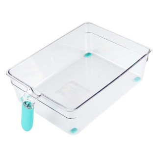 กล่องจัดเก็บในตู้เย็นมีด้ามจับ KECH 24405 20x31x8.5 ซม.  FRIDGE STORAGE BOX KECH 24405 20x31x8.5CM CLEAR