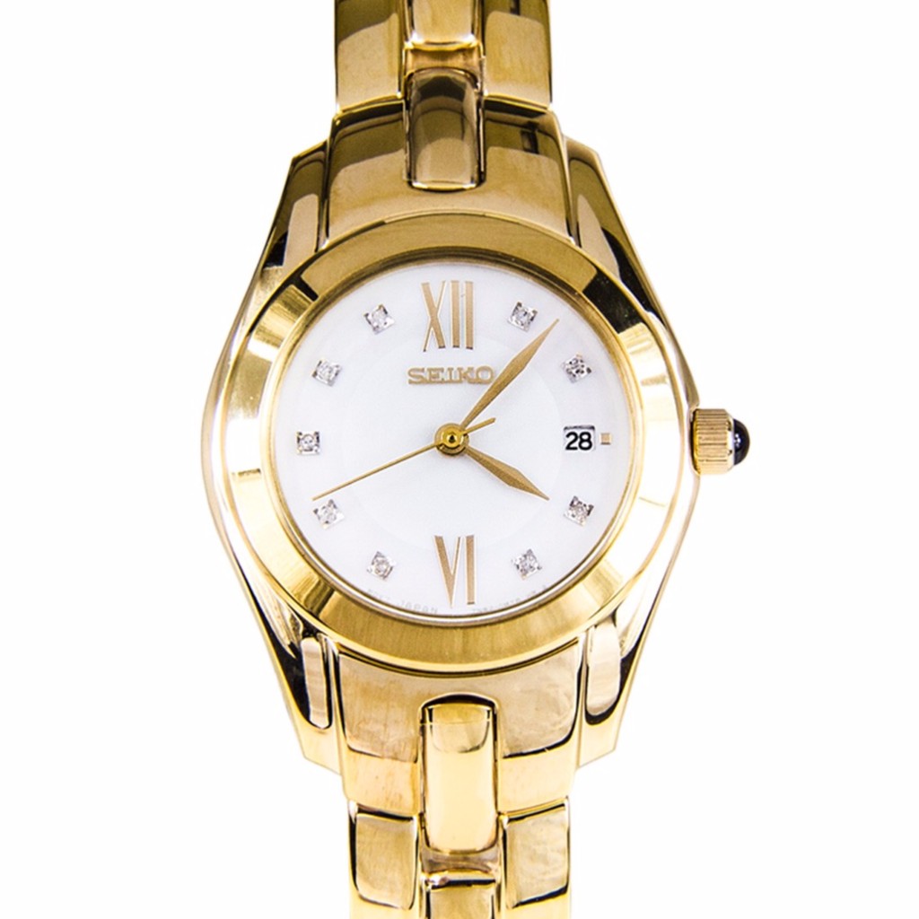 นาฬิกาผู้หญิง Seiko 9 Diamonds Ladies Watch SXDB58P1