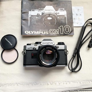 กล้องฟิล์ม olympus om10 พร้อมเลนส์ และคู่มือเดิม