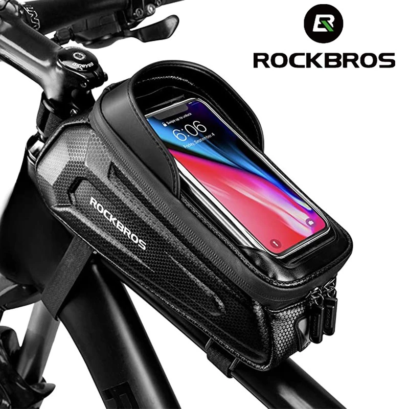 【TH Delivery】ROCKBROS กระเป๋าใส่โทรศัพท์มือถือ กันน้ํา จุของได้เยอะ 1.7 ลิตร 6.8 นิ้ว สําหรับติดแฮนด์รถจักรยาน