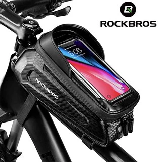 【TH Delivery】ROCKBROS กระเป๋าใส่โทรศัพท์มือถือ กันน้ํา จุของได้เยอะ 1.7 ลิตร 6.8 นิ้ว สําหรับติดแฮนด์รถจักรยาน